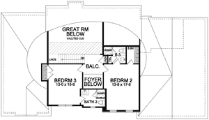 Plan BH-2754 Second Floor