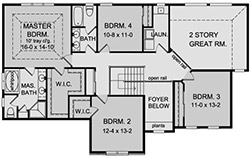 Plan GL-2826 Second Floor